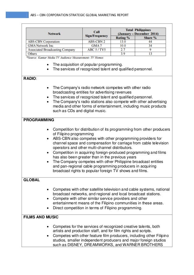 tv5 swot analysis abs cbn industry analysis